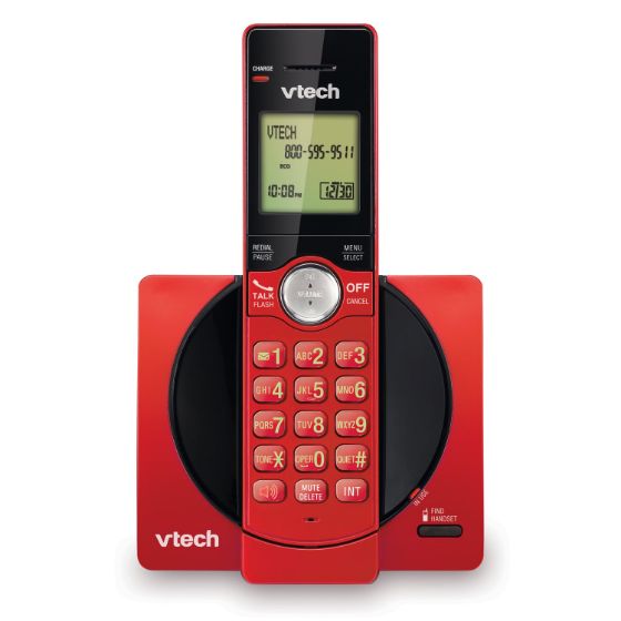Picture of V-Tech CS6919-16, DECT 6.0 cordless telephone red handset/base station