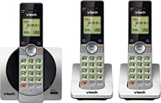 Picture of V-Tech CS6919-3, three handset DECT 6.0 cordless telephone bundle