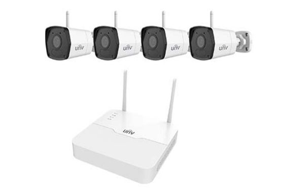 Picture of Uniview 4-channel WiFi NVR Security System Kit Mesh  - White