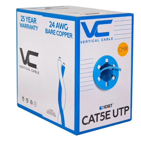 Picture of Vertical Cable 054-445BL Cat5e UTP Solid 304.8-meter (1000-ft)