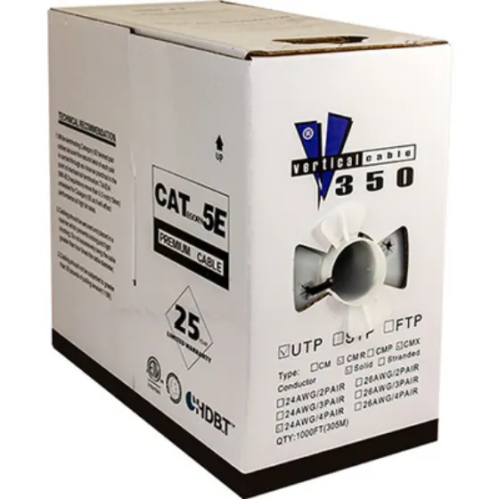 Picture of Vertical Cable 059-485CMXF Direct Burial Gel Flooded Cat5e 350-MHz 8-Conductor 4-Pair 24-gauge CMXF Solid