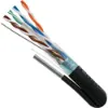 Picture of Vertical Cable 059-498SMESG Shielded Outdoor UV Rated Cat5e 350-MHz 8-Conductor 4-Pair 24-gauge CMX Solid